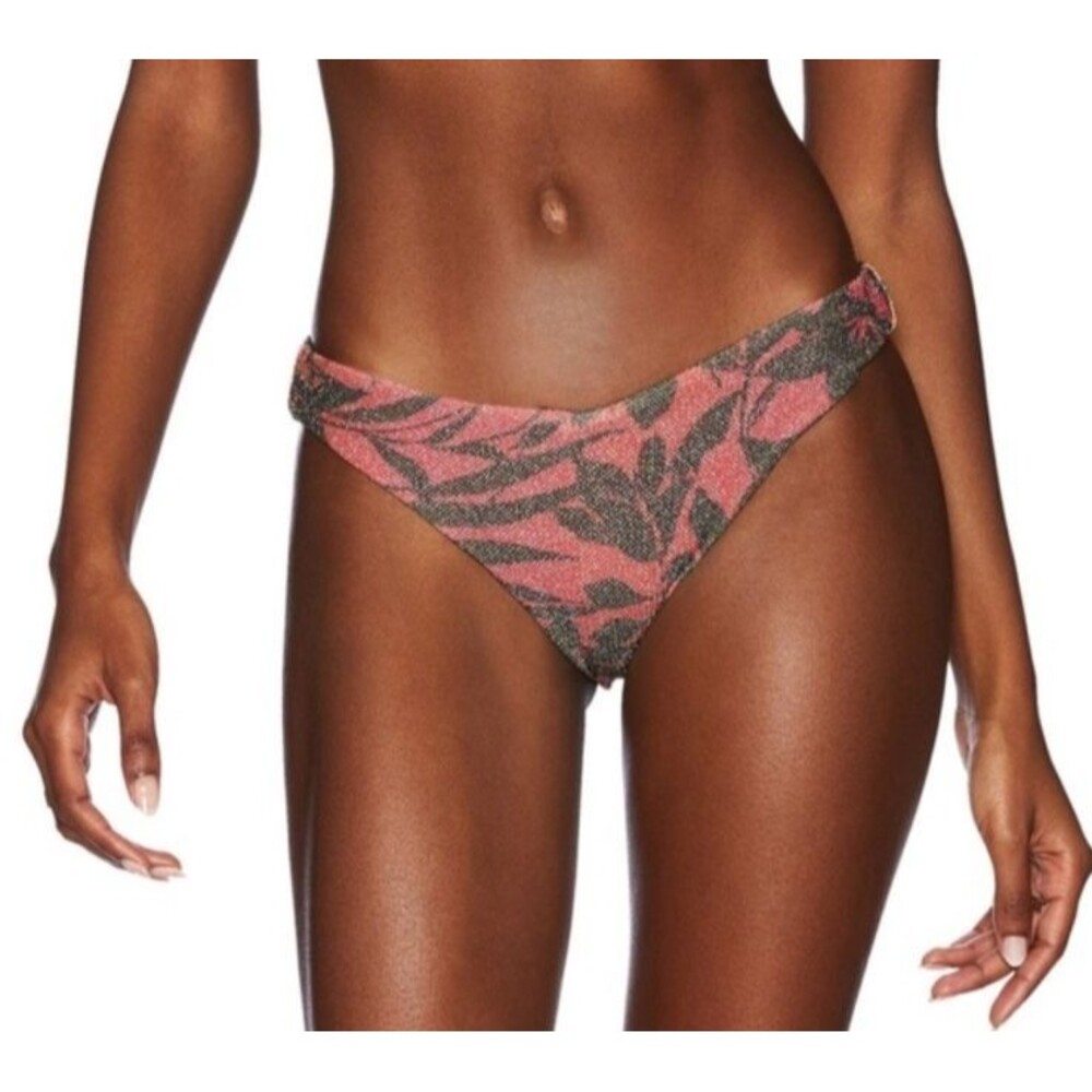 BEACH RIOT Vanessa Bikini Bottom XS Hibiscus Shine Swimsuit